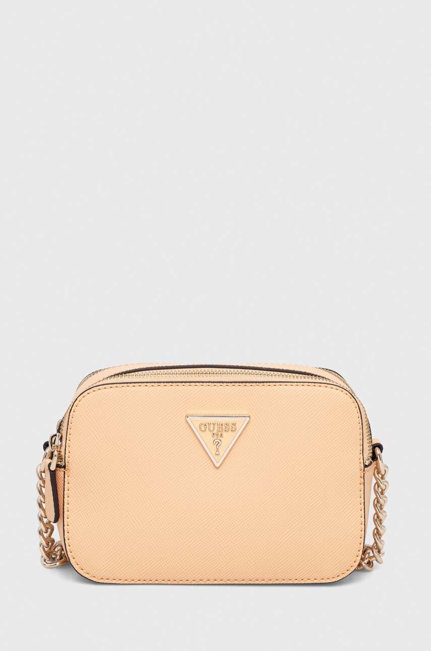 Τσάντα Guess χρώμα: μπεζ