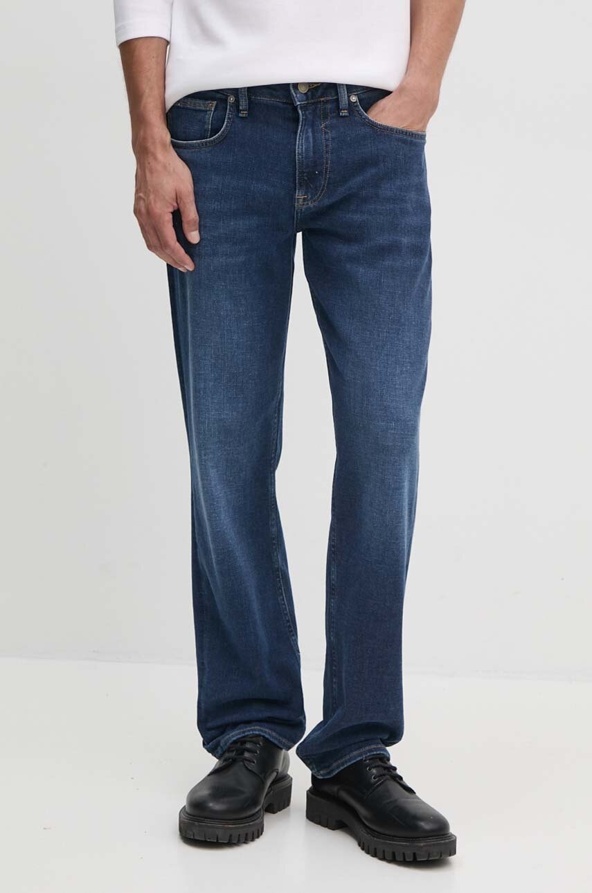 Τζιν παντελόνι Guess ANGELS χρώμα: ναυτικό μπλε, M4BAN2.D5GQ2