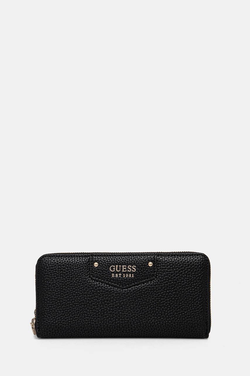 Πορτοφόλι Guess ECO BRENTON χρώμα: μαύρο, SWVG83 90146