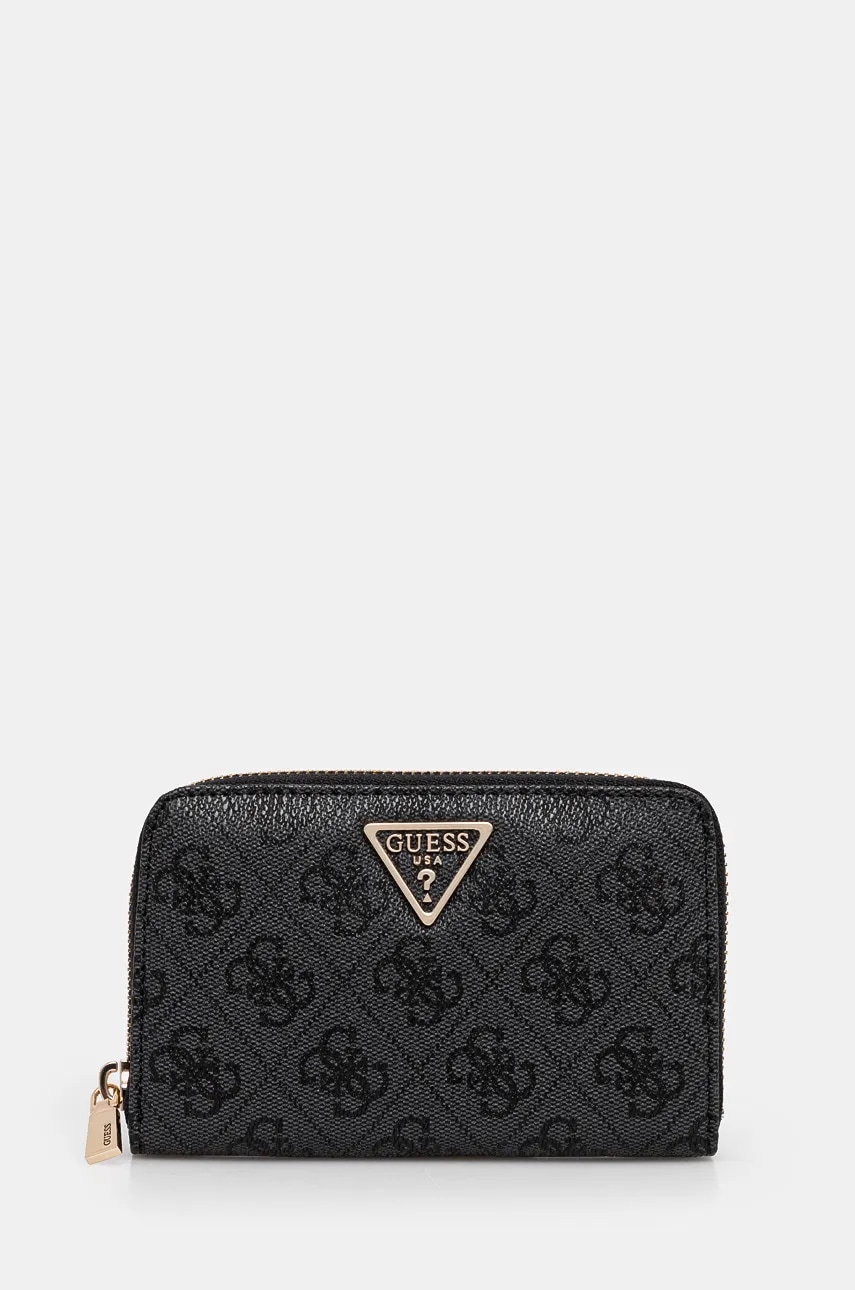 Πορτοφόλι Guess ERICA χρώμα: μαύρο, SWSG95 10140