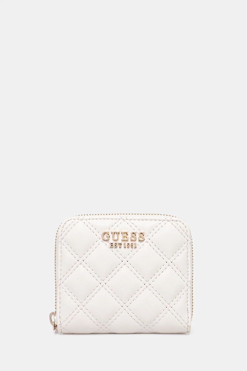 Πορτοφόλι Guess GIULLY χρώμα: μπεζ, SWQG87 48137