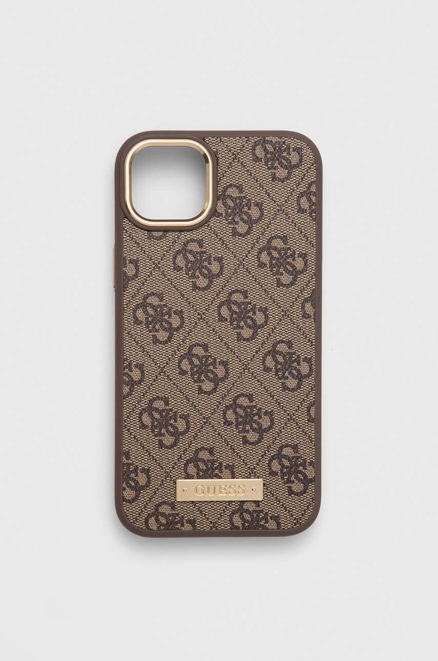 Θήκη κινητού Guess iPhone 14 Max χρώμα: καφέ