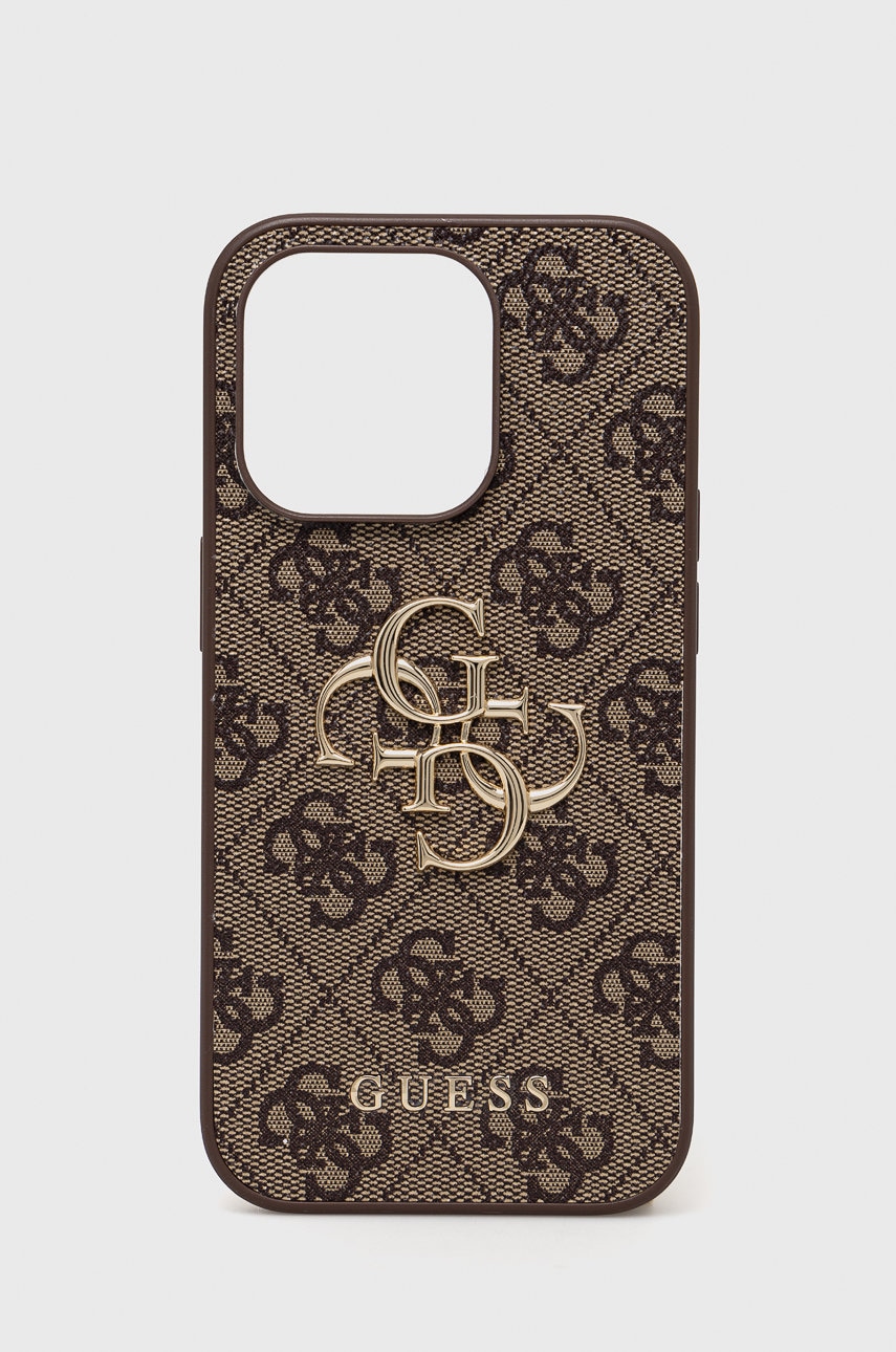 Θήκη κινητού Guess Iphone 14 Pro 6,1" χρώμα: καφέ