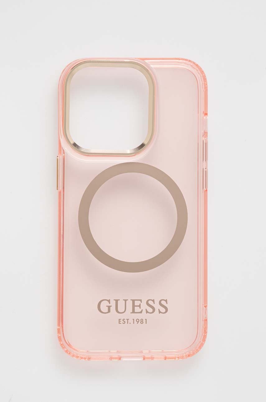 Θήκη κινητού Guess iPhone 14 Pro 6,1" χρώμα: ροζ