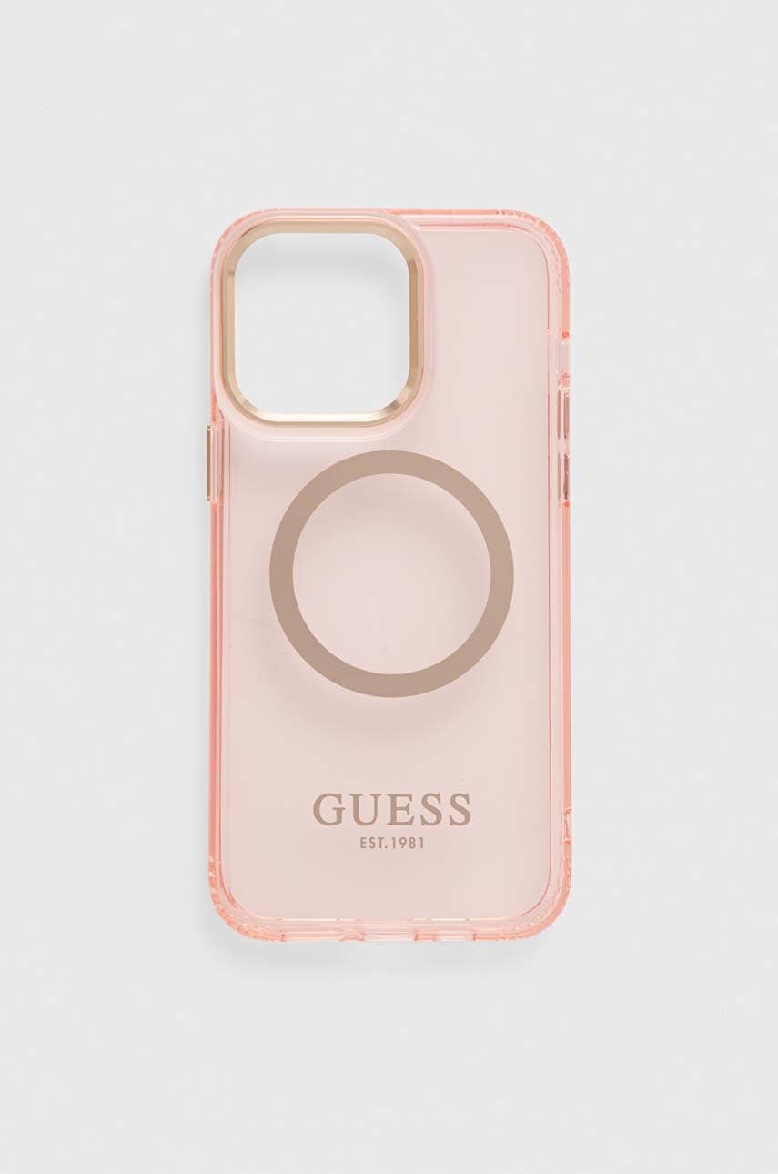 Θήκη κινητού Guess iPhone 14 Pro Max 6,7" χρώμα: ροζ