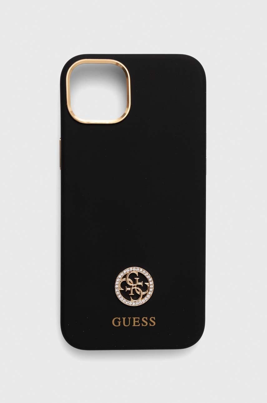 Θήκη κινητού Guess iPhone 15 Plus 6.7 χρώμα: μαύρο