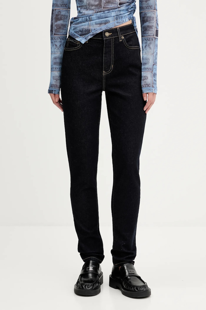 Τζιν παντελόνι Guess Jeans χρώμα: ναυτικό μπλε, W4BA92 D5CB4