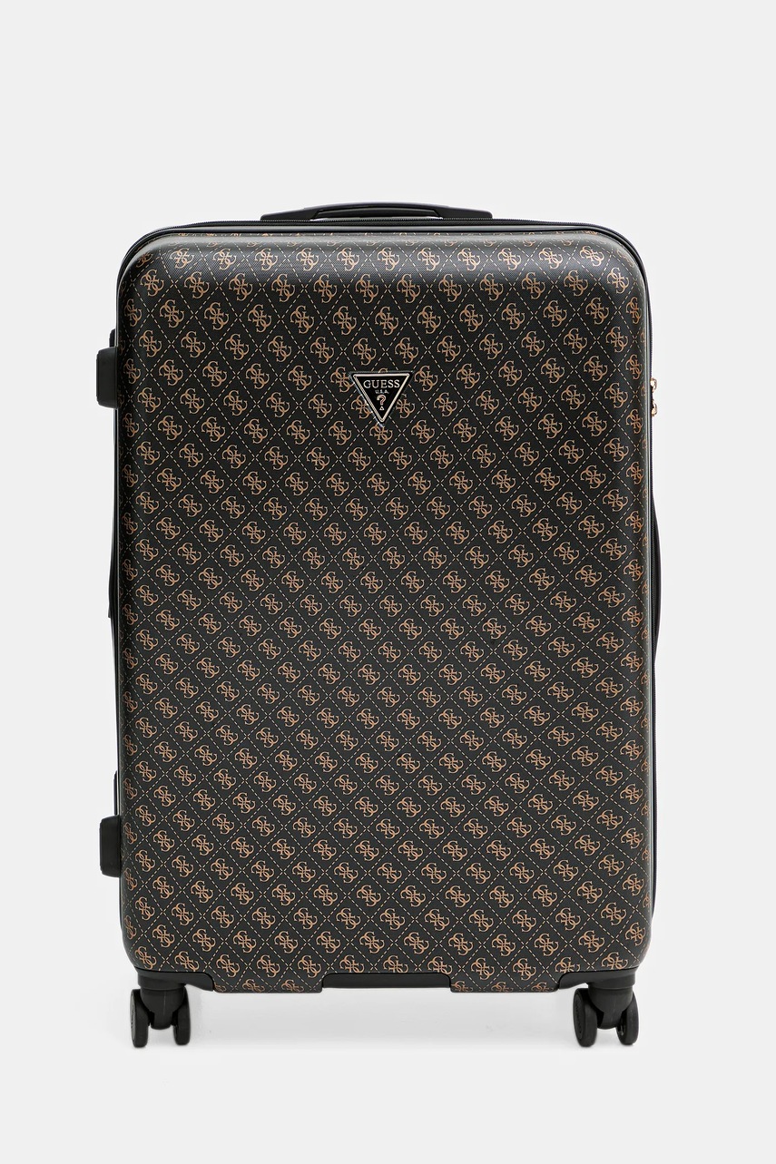 Βαλίτσα Guess JESCO χρώμα: καφέ, TWHB83 89988