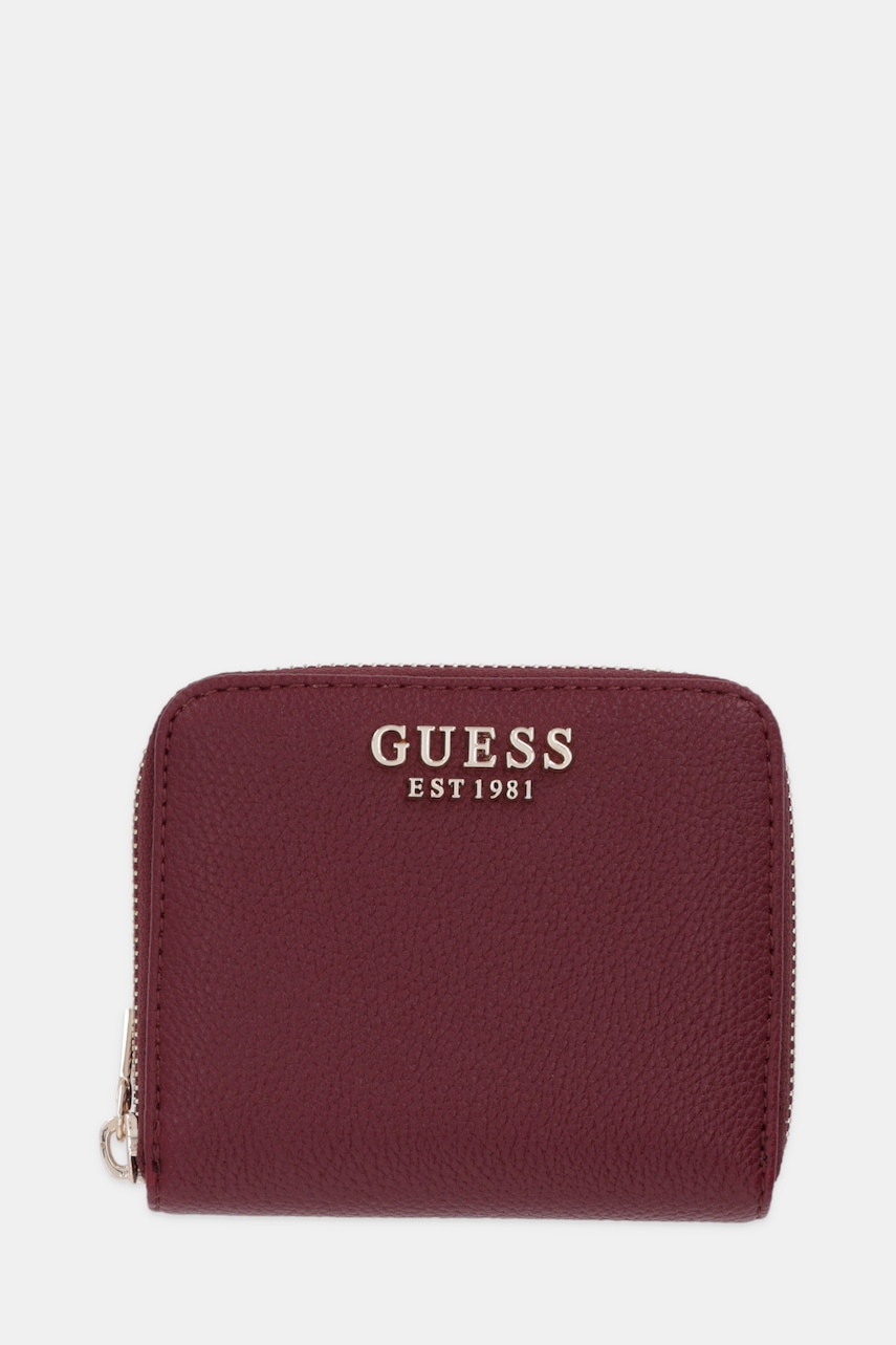 Πορτοφόλι Guess LAUREL χρώμα: μπορντό, SWBG74 59137