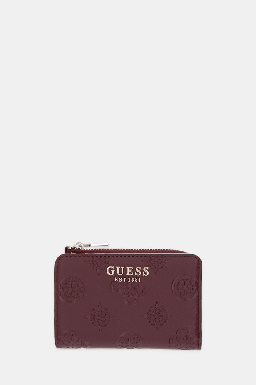 Πορτοφόλι Guess LAUREL χρώμα: μπορντό, SWPD74 59156