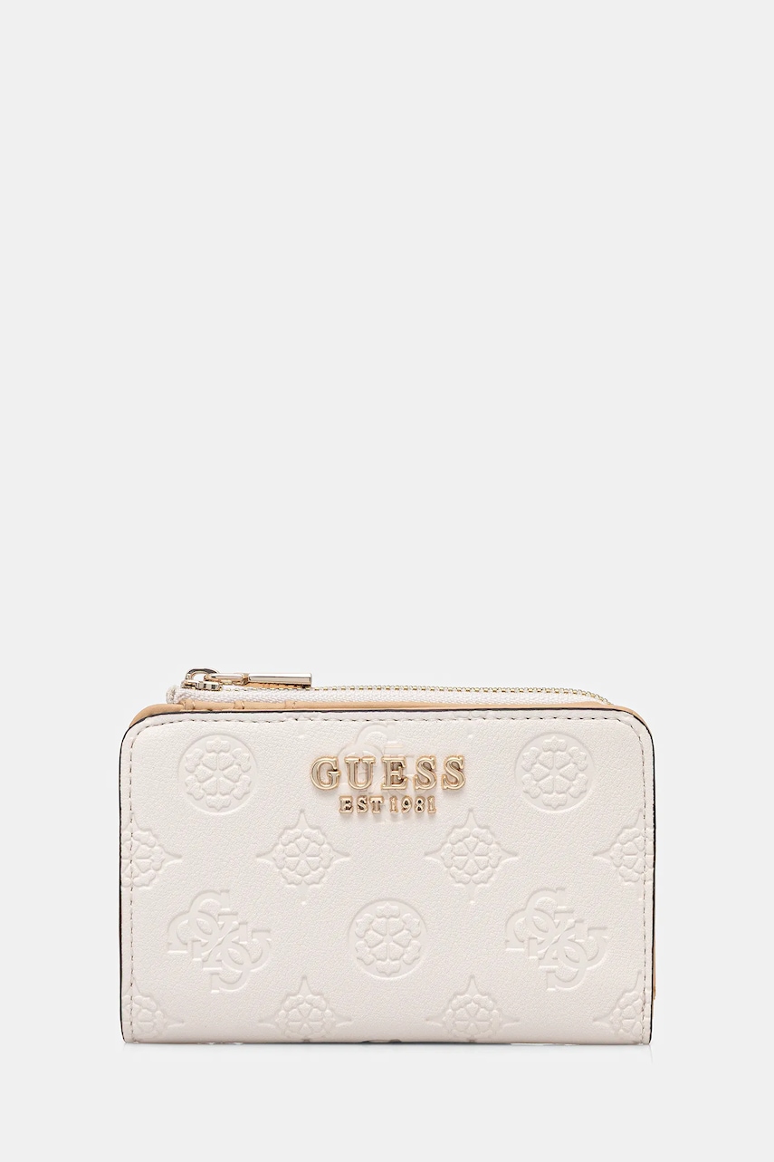 Πορτοφόλι Guess PHOEBE χρώμα: μπεζ, SWPD96 65156