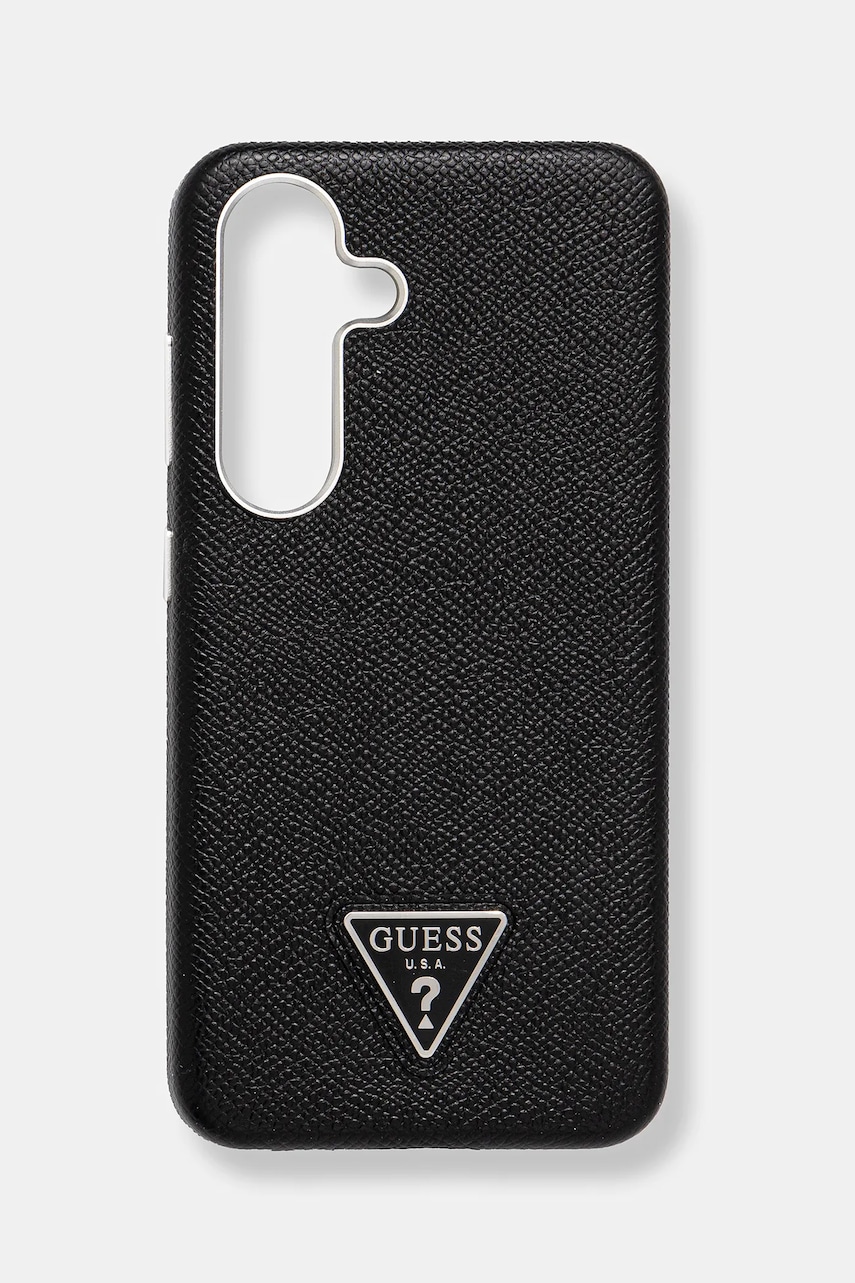 Θήκη κινητού Guess Samsung Galaxy S25 χρώμα: μαύρο, GUHMS25SPGTSPSK