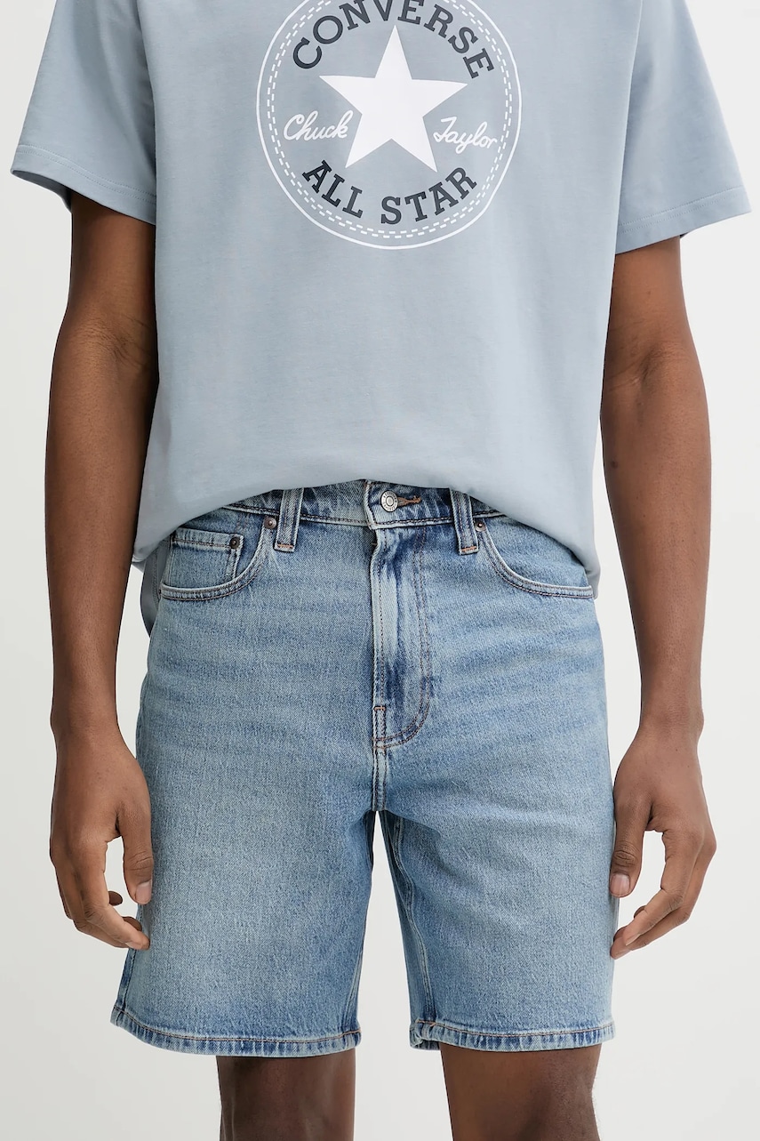 Τζιν σορτς Hollister Co. ανδρικό, χρώμα: μπλε, KI328-5115