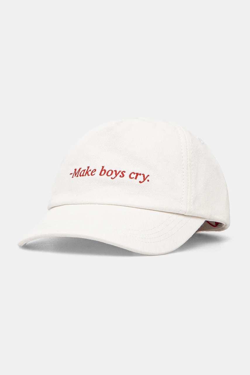 Βαμβακερό καπέλο του μπέιζμπολ HUGO χρώμα: άσπρο, 50533420