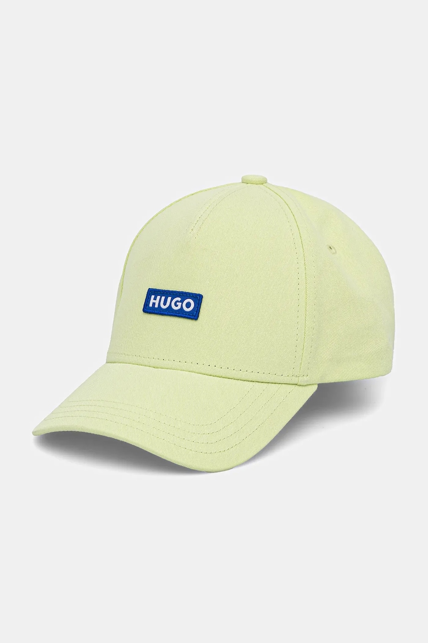Βαμβακερό καπέλο του μπέιζμπολ Hugo Blue χρώμα: μαύρο, 50522023