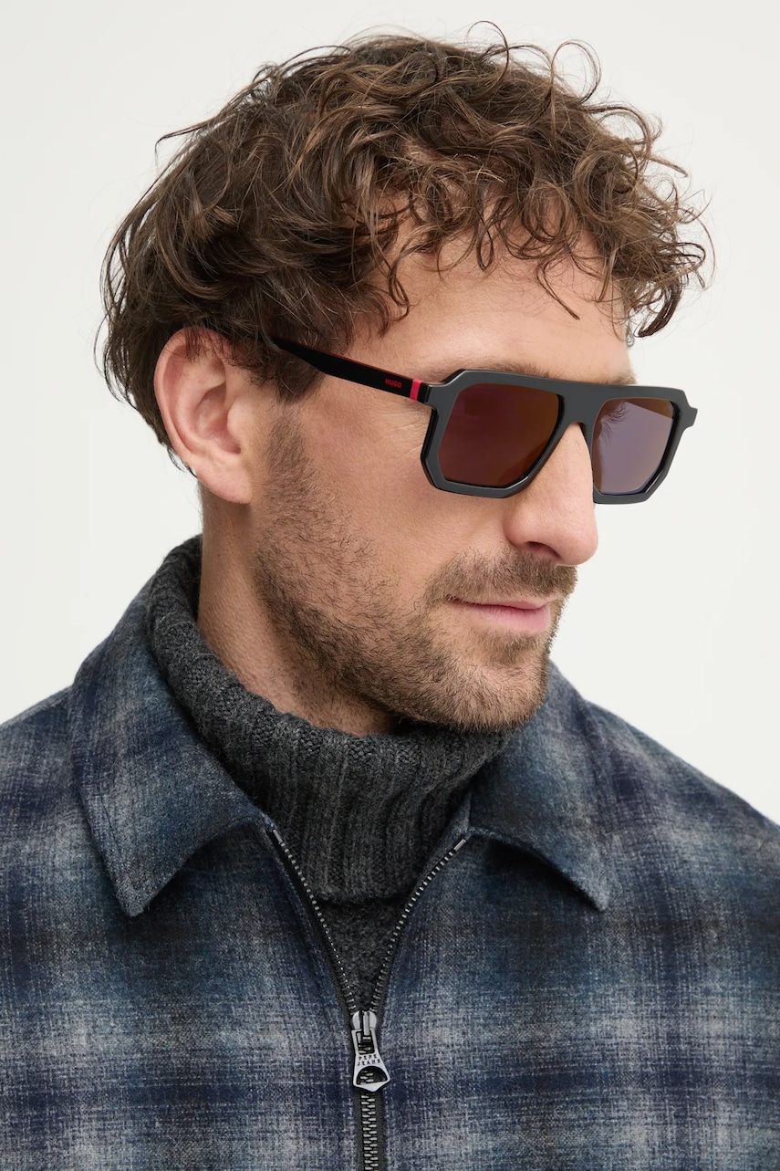 Γυαλιά ηλίου HUGO χρώμα: μαύρο, HG 1312/S