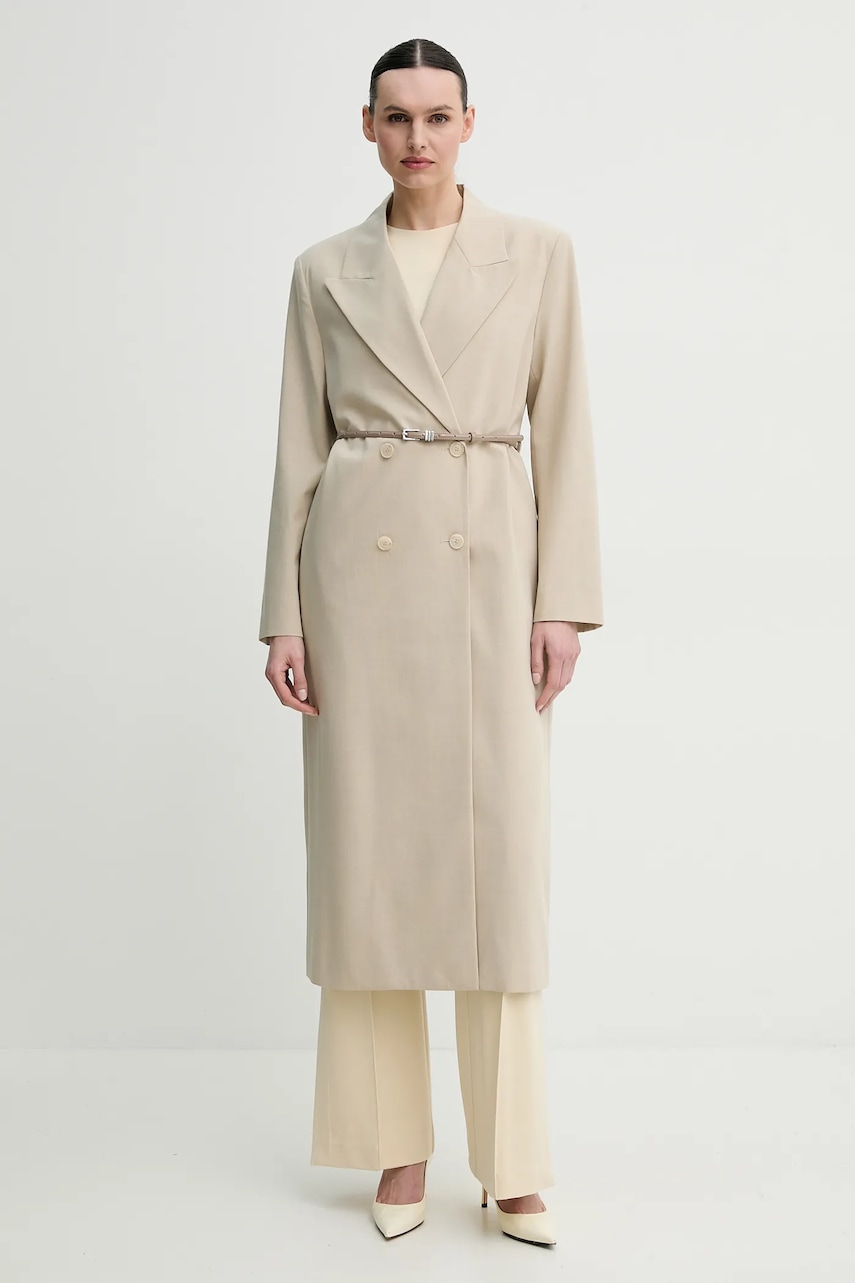 Παλτό ISABELLE BLANCHE χρώμα: μπεζ, IS25SS-J062-T003