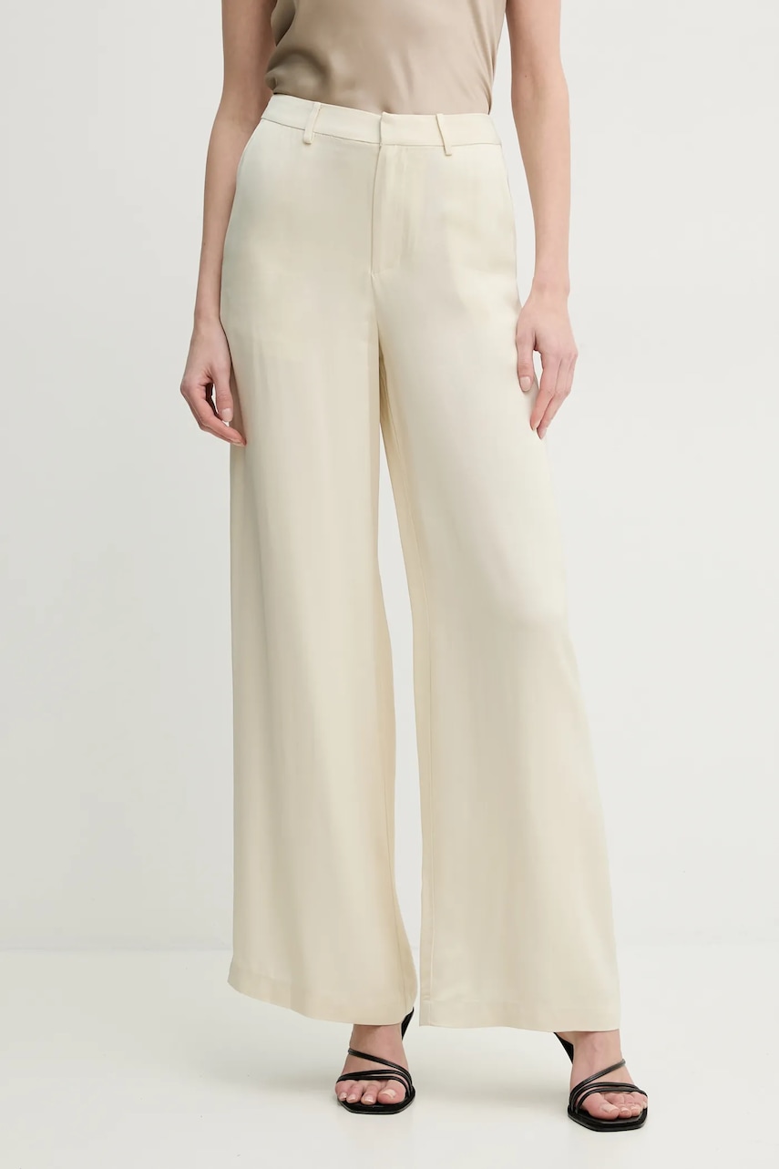 Παντελόνι ISABELLE BLANCHE χρώμα: μπεζ, IS25SS-P122-T011