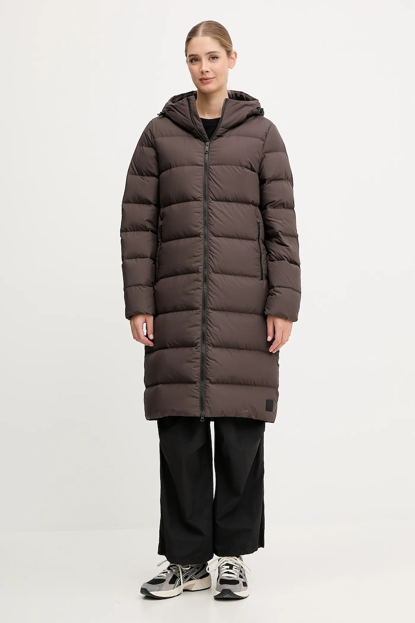 Μπουφάν με επένδυση από πούπουλα Jack Wolfskin Frozen Palace χρώμα: γκρι, 1204133