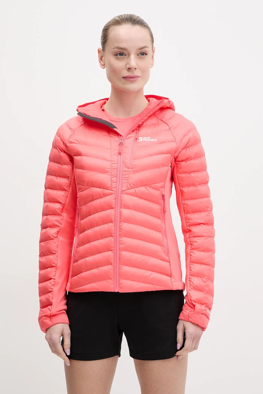 Αθλητικό μπουφάν Jack Wolfskin Routeburn Pro χρώμα: ροζ, 1207192