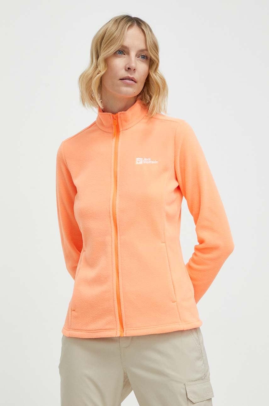 Αθλητική μπλούζα Jack Wolfskin Taunus χρώμα: πορτοκαλί