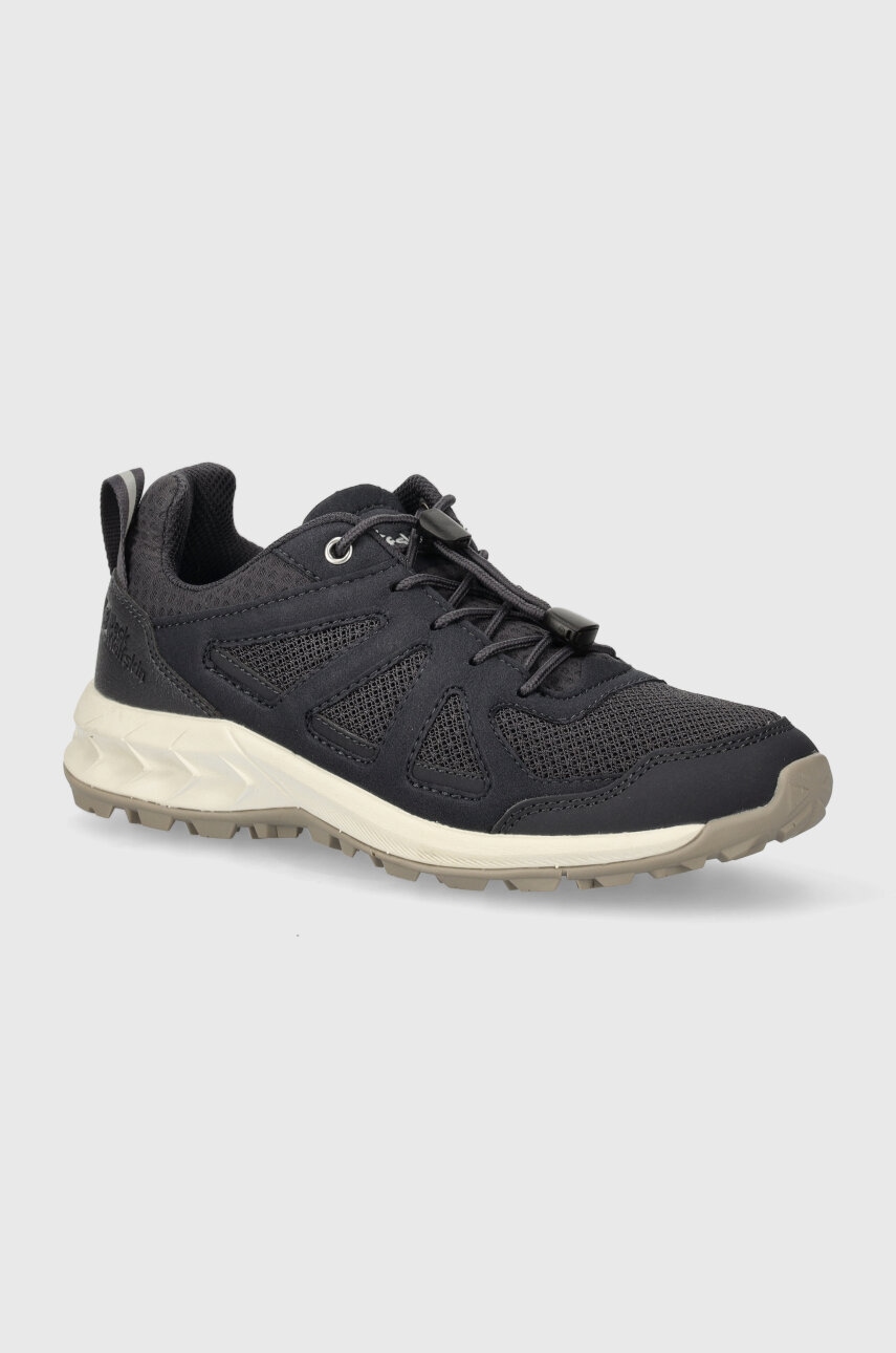 Παπούτσια Jack Wolfskin Woodland 2 Vent Low χρώμα: μαύρο