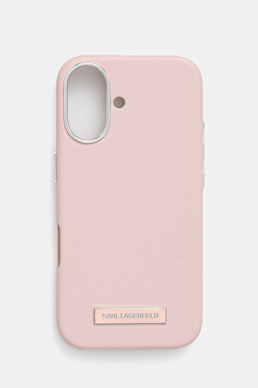 Θήκη κινητού Karl Lagerfeld iPhone 16 6.1 χρώμα: ροζ, KLHMP16SPGMSRPP