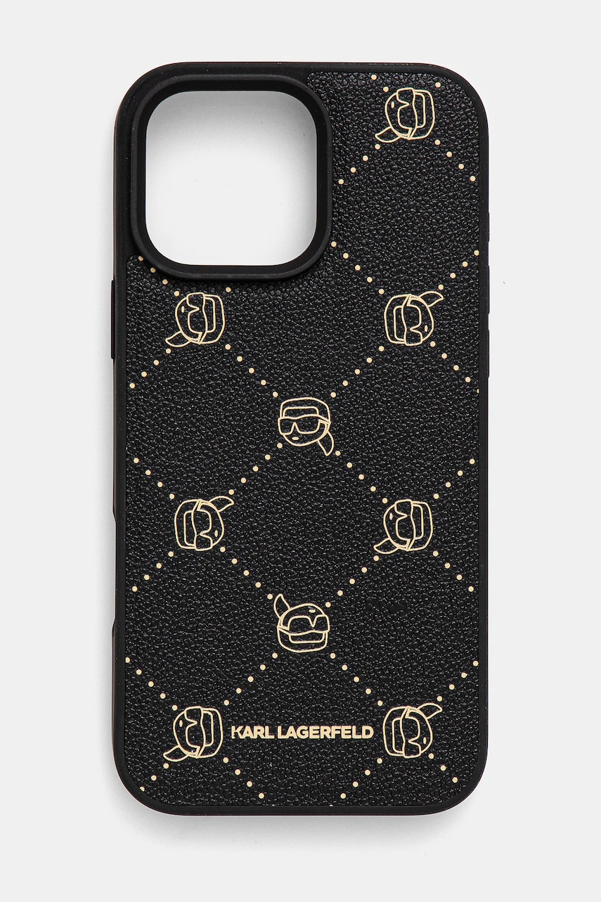 Θήκη κινητού Karl Lagerfeld iPhone 16 Pro Max 6.9 χρώμα: μαύρο, KLHMP16XPGKHPHK