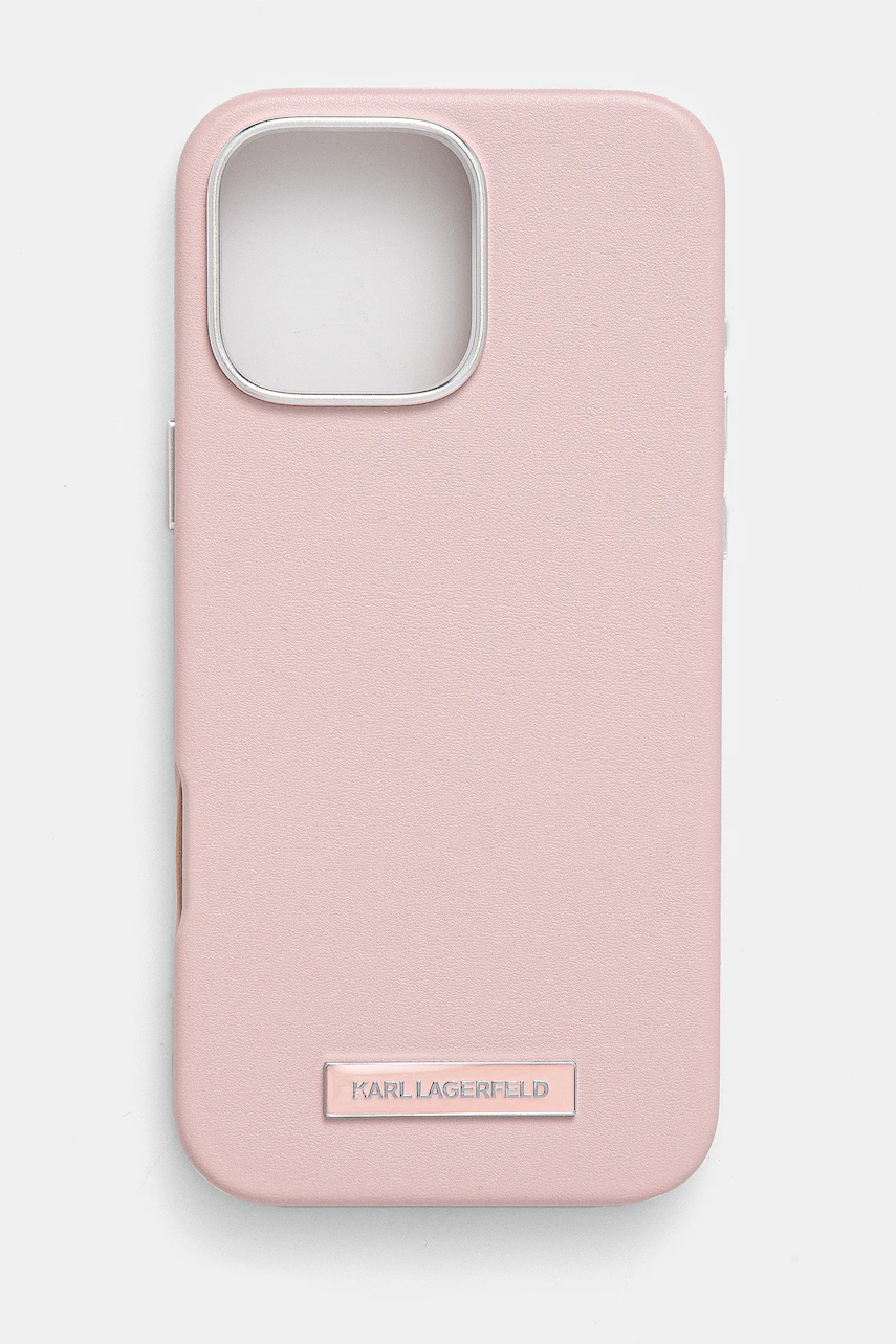 Θήκη κινητού Karl Lagerfeld iPhone 16 Pro Max 6.9 χρώμα: ροζ, KLHMP16XPGMSRPP