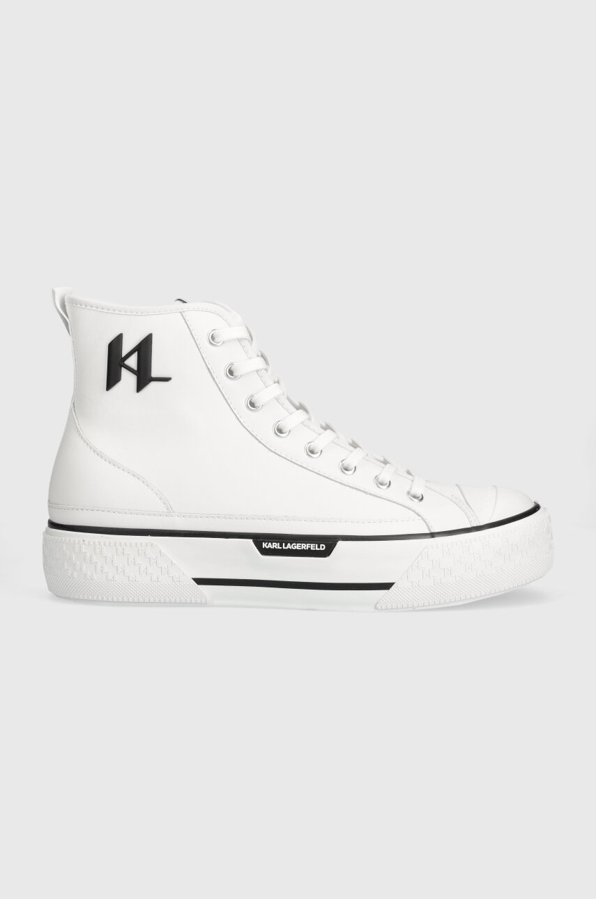 Δερμάτινα ελαφριά παπούτσια Karl Lagerfeld KAMPUS MAX KL χρώμα: άσπρο, KL50450