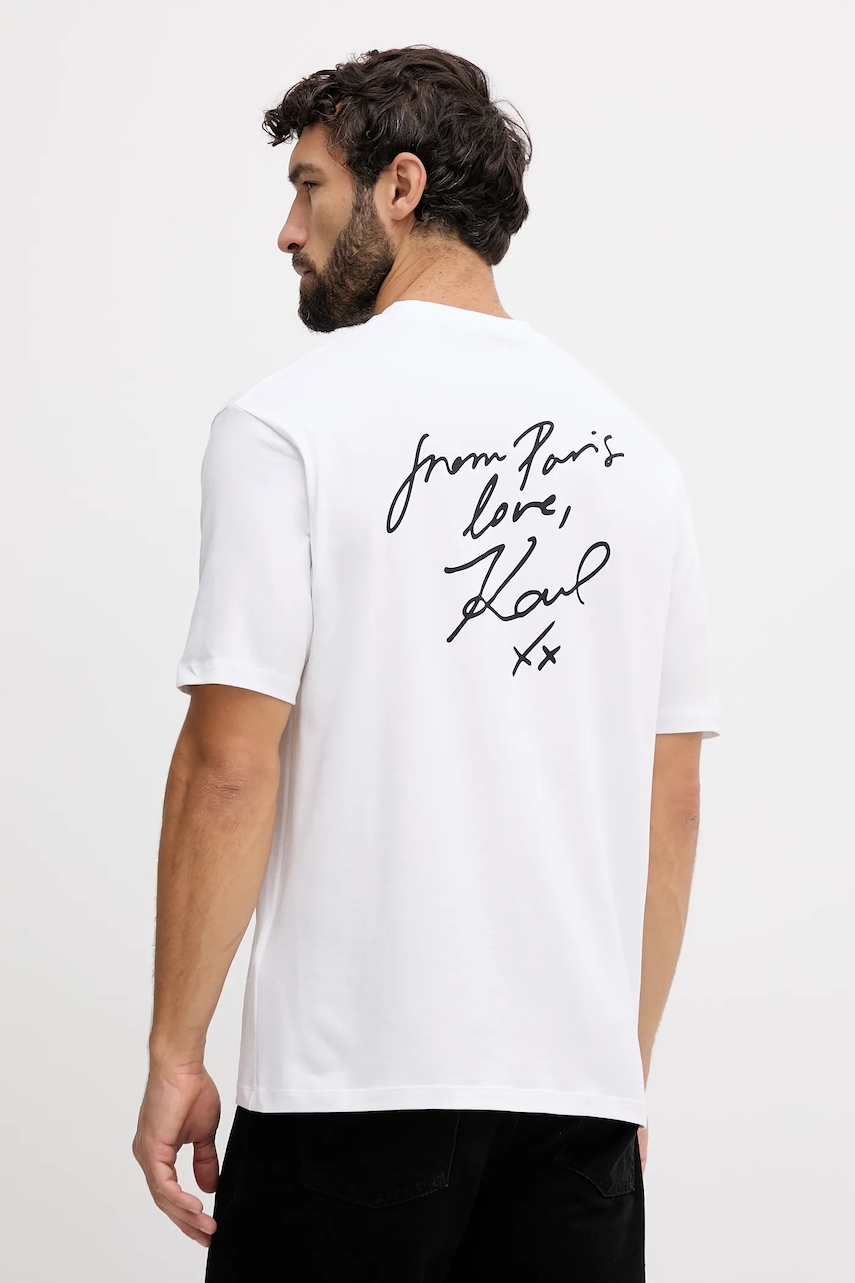 Μπλουζάκι Karl Lagerfeld Karl Lagerfeld x Paris Hilton χρώμα: άσπρο, 554235.755420