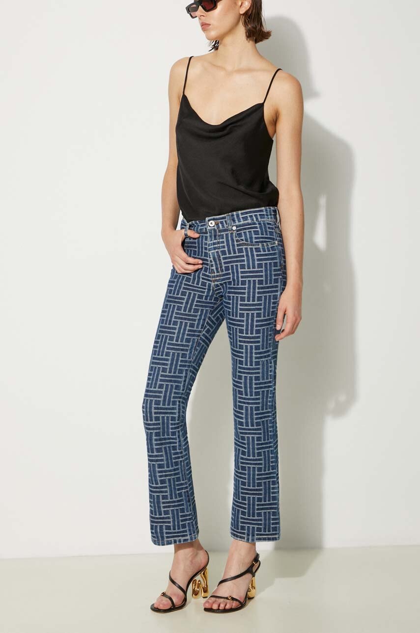 Τζιν παντελόνι Kenzo Bara Cropped Fit Jeans FE62DP2296J3.DS