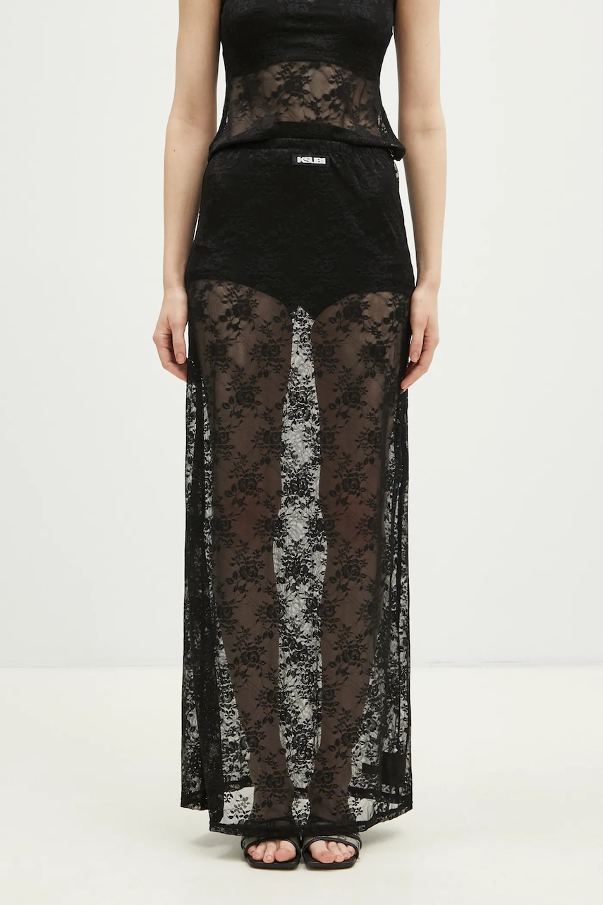 Φούστα KSUBI Veneda Slip χρώμα: μαύρο, WPS25SK004