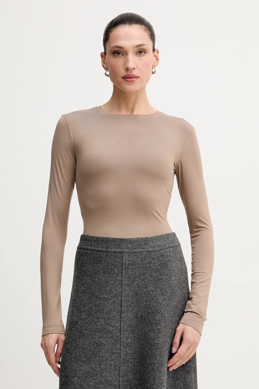 Μακρυμάνικο La Mania MILO χρώμα: γκρι, LM.MILO