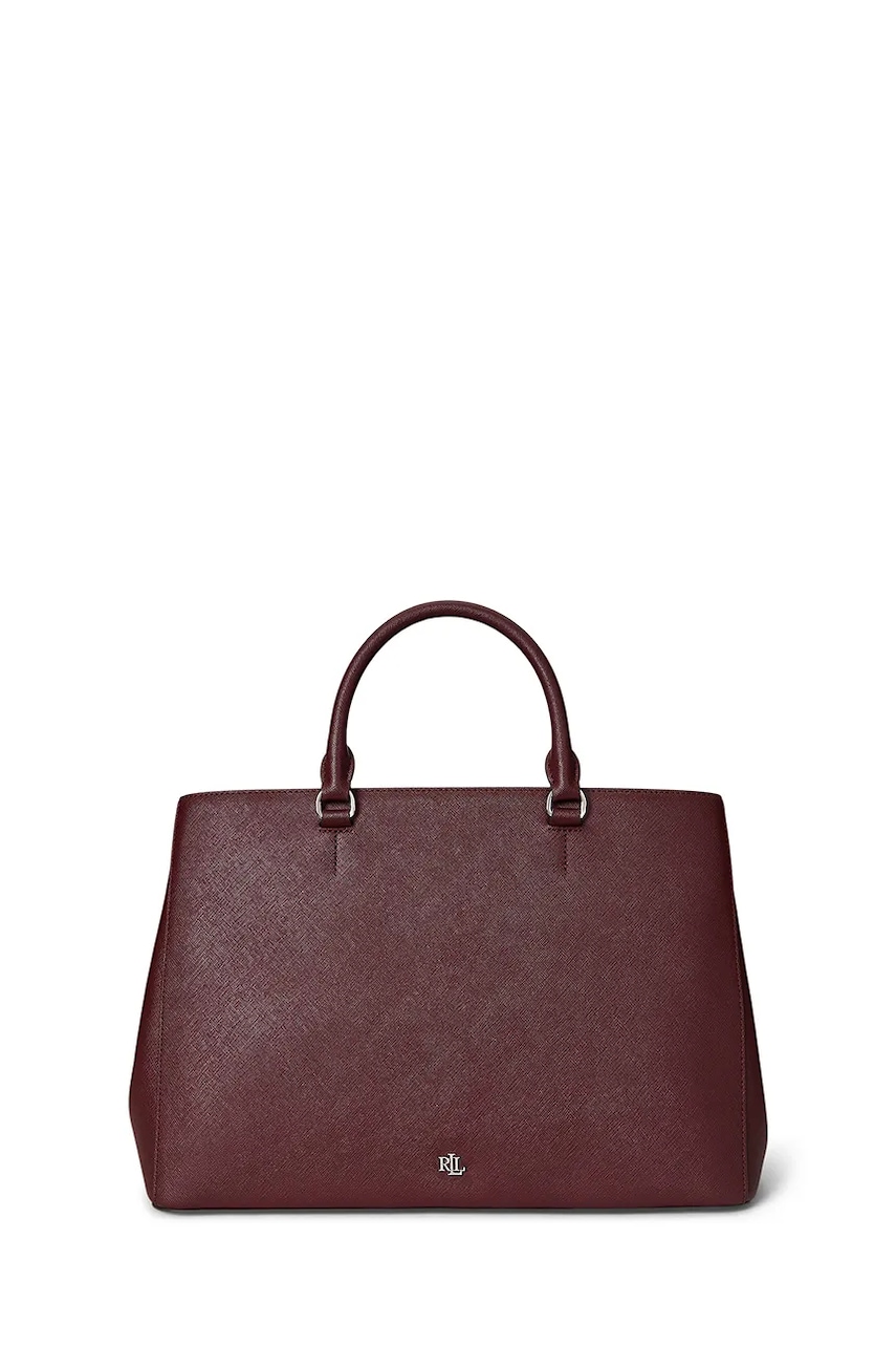 Δερμάτινη τσάντα Lauren Ralph Lauren χρώμα: μπλε, 431898556