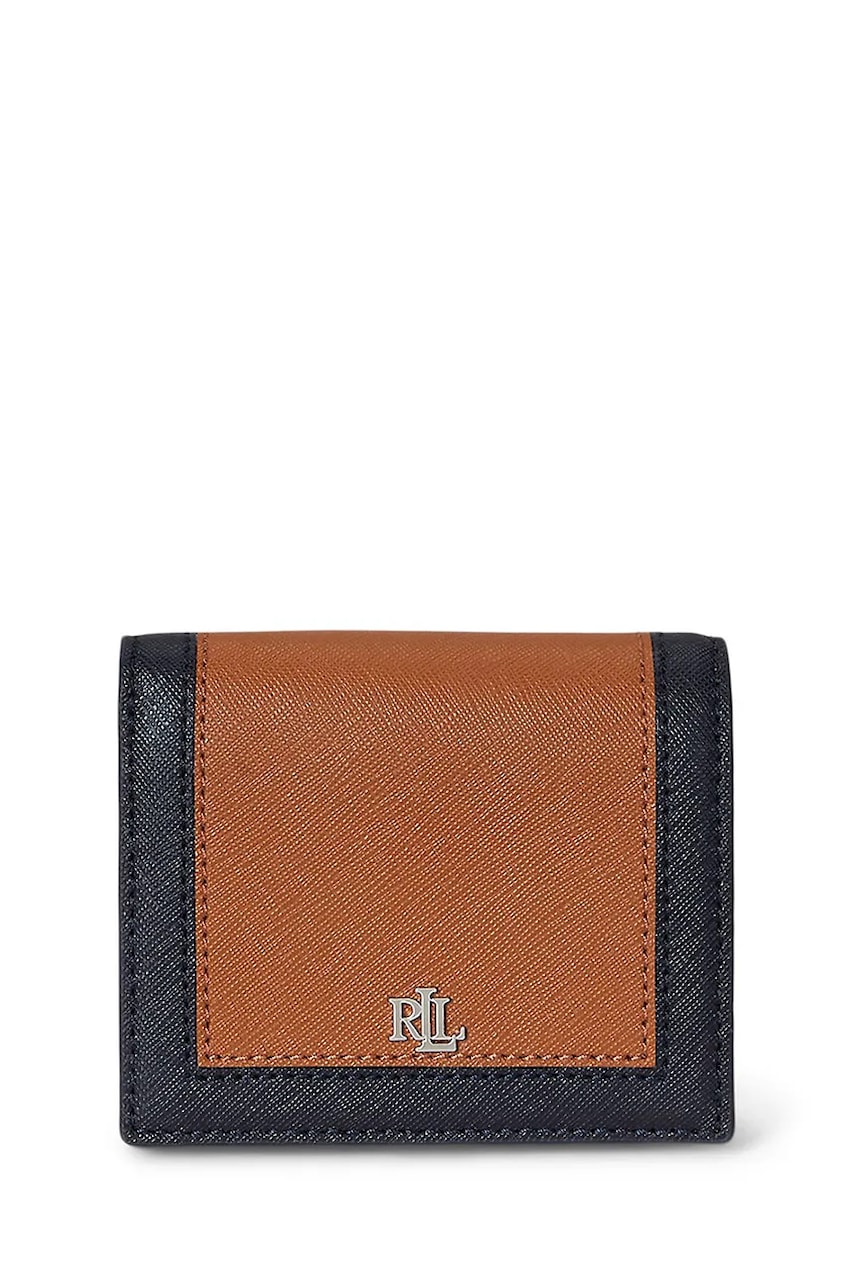 Δερμάτινο πορτοφόλι Lauren Ralph Lauren χρώμα: καφέ, 432962113