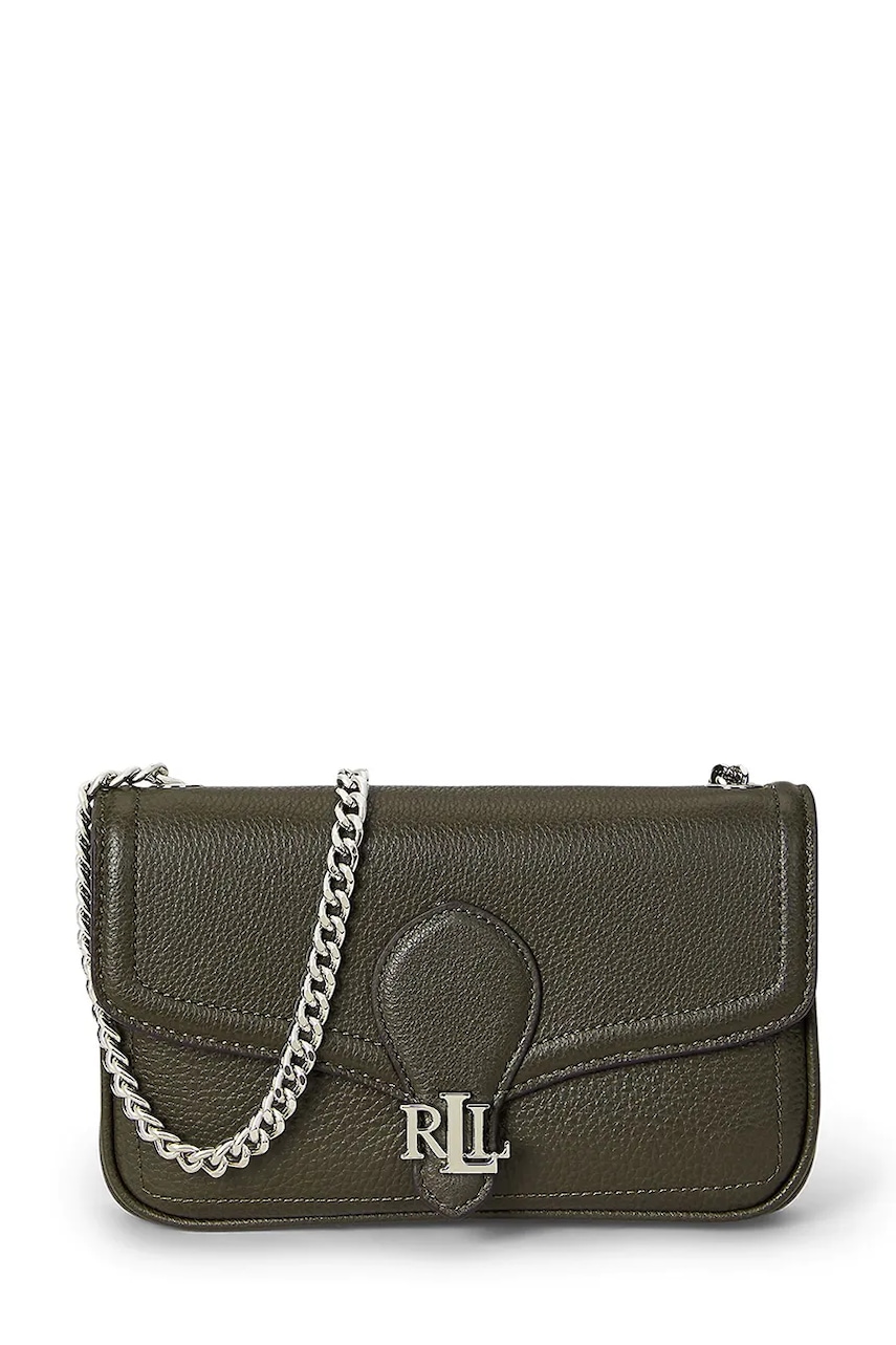 Δερμάτινο πορτοφόλι Lauren Ralph Lauren χρώμα: πράσινο, 432977374