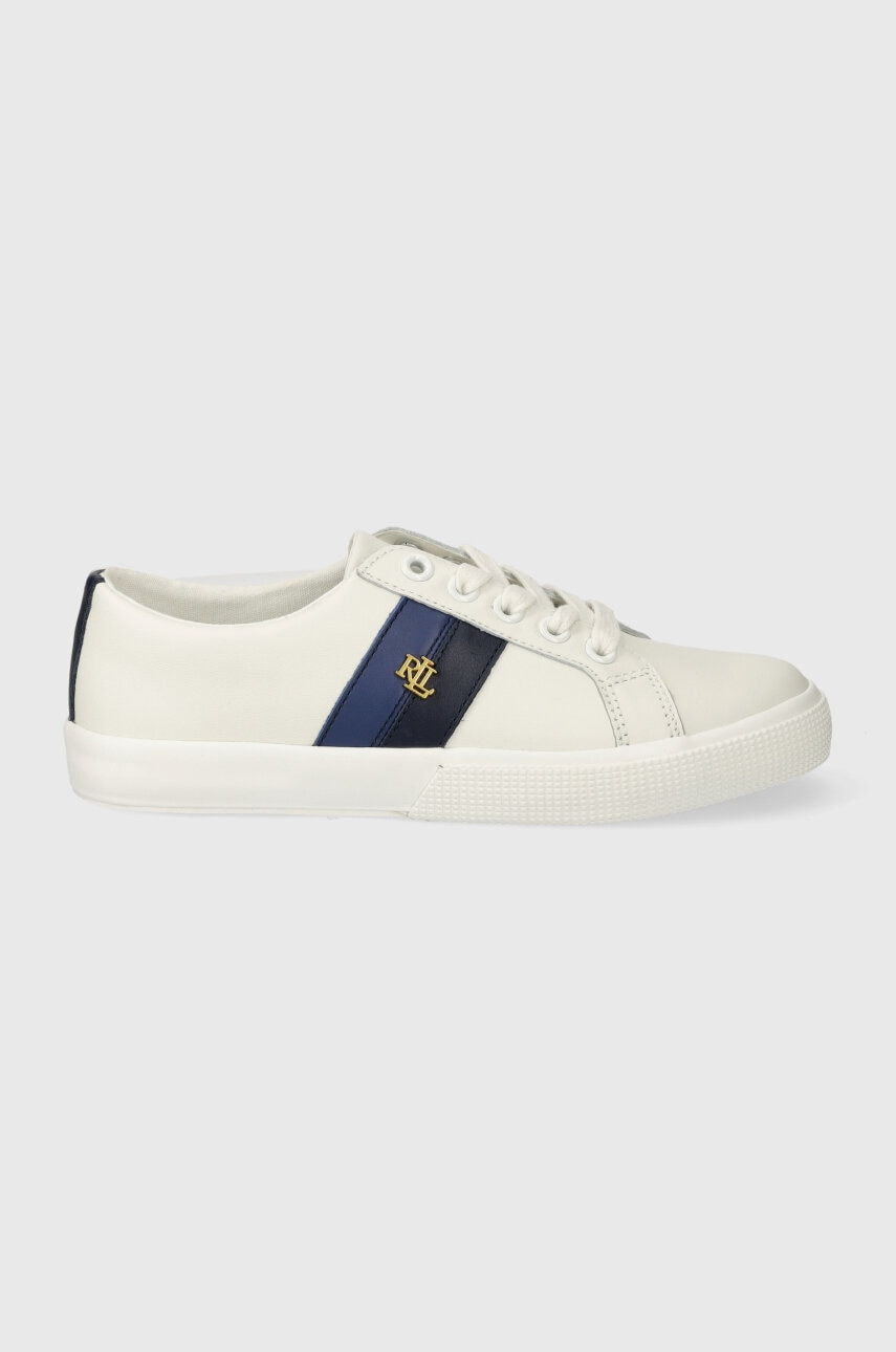 Δερμάτινα ελαφριά παπούτσια Lauren Ralph Lauren Janson II Janson II χρώμα: άσπρο, 802925365002 802925000000