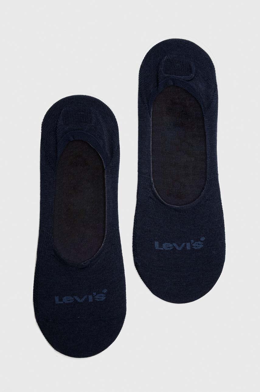 Κάλτσες Levi's 2-pack χρώμα: ναυτικό μπλε