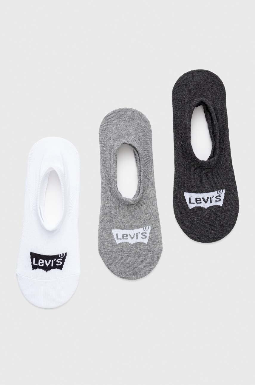 Κάλτσες Levi's 2-pack χρώμα: γκρι