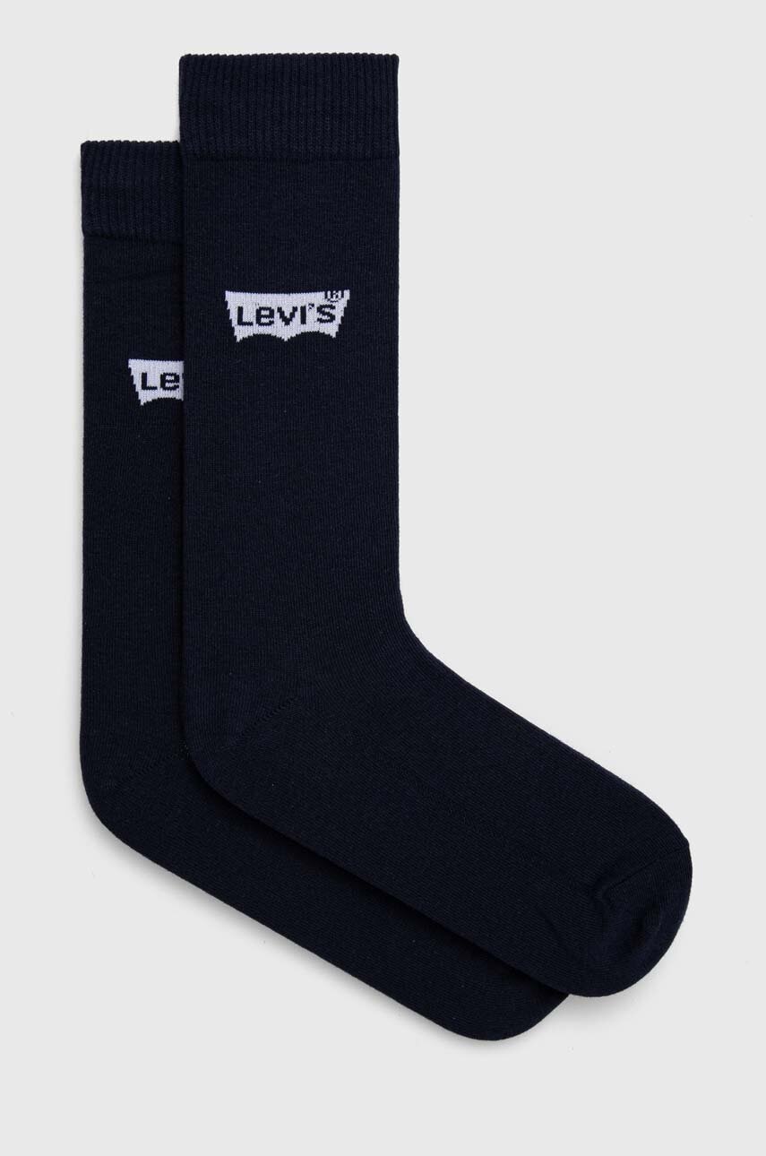 Κάλτσες Levi's 3-pack χρώμα: ναυτικό μπλε