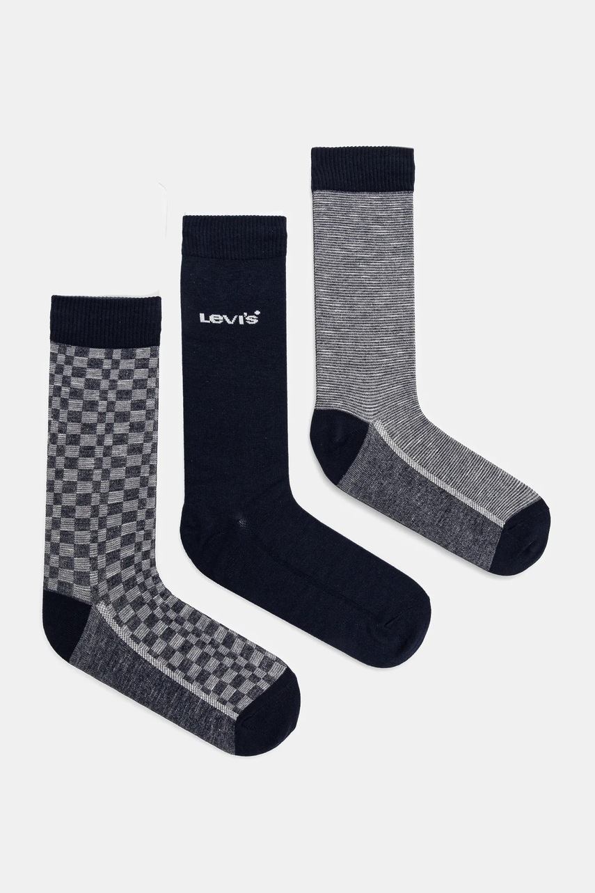 Κάλτσες Levi's 4-pack χρώμα: ναυτικό μπλε, 37157-1167