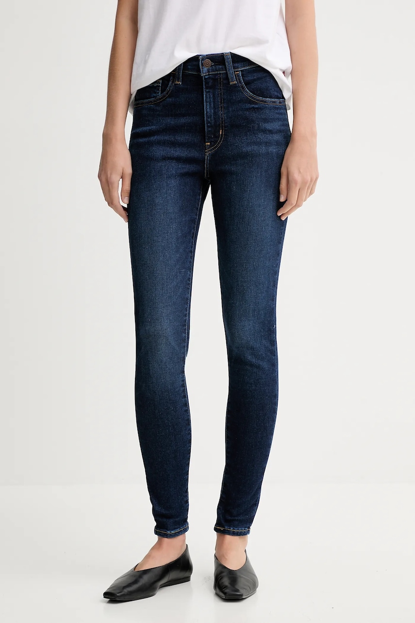 Τζιν παντελόνι Levi's 720 HIRISE SUPER SKINNY χρώμα: μπλε, 52797.0393