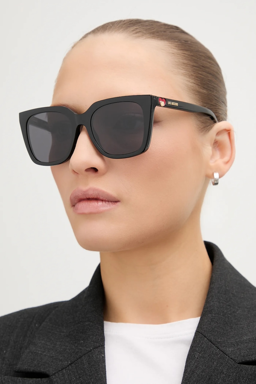 Γυαλιά ηλίου Love Moschino χρώμα: μαύρο, MOL055/CS