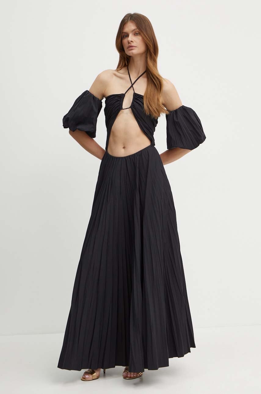 Φόρεμα Luisa Spagnoli PESTO χρώμα: μαύρο, 541313