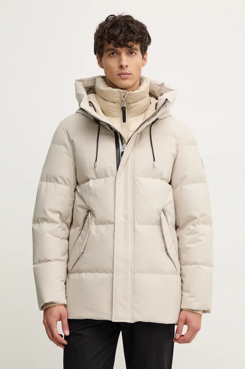 Μπουφάν με επένδυση από πούπουλα MACKAGE ανδρικό, χρώμα: μπεζ, GRAYDON