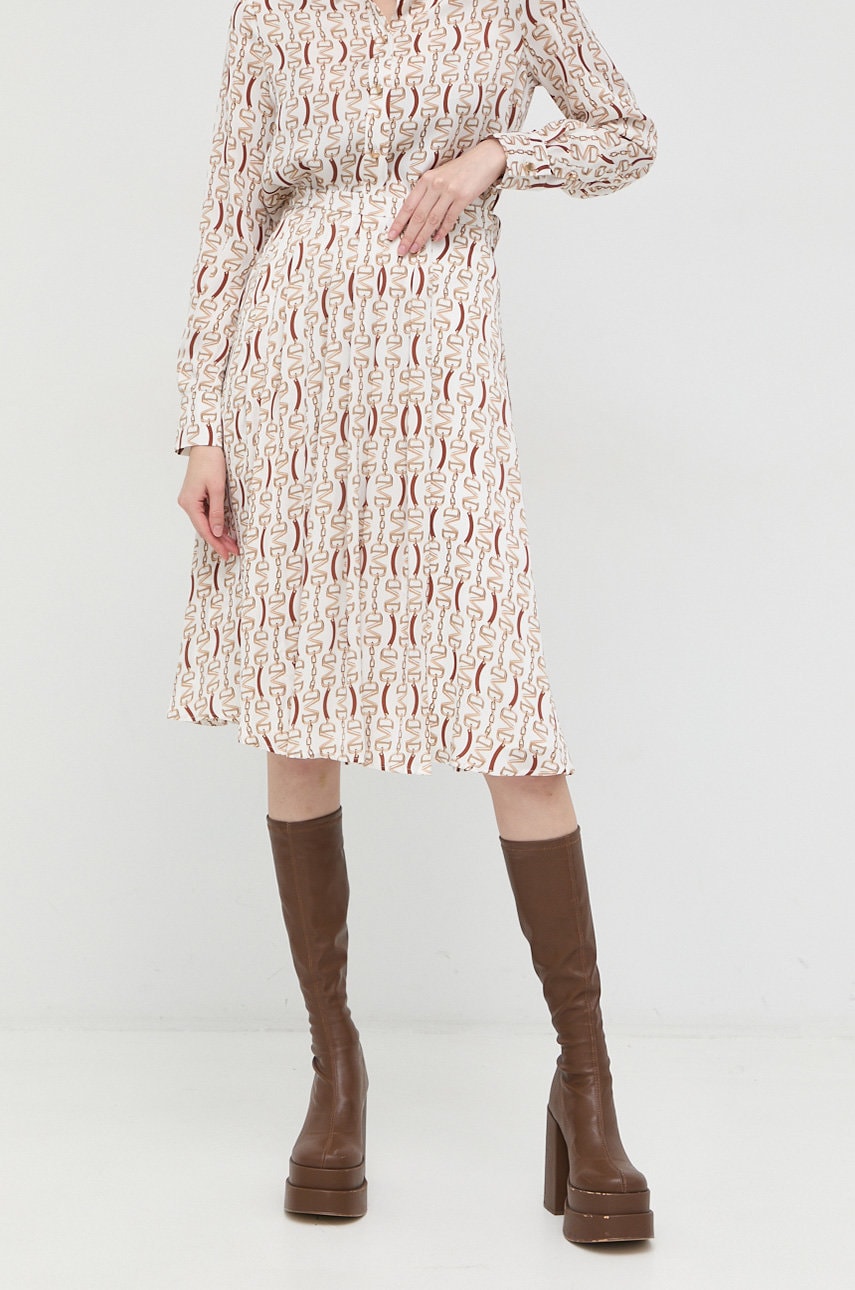 Φούστα Marciano Guess χρώμα: μπεζ