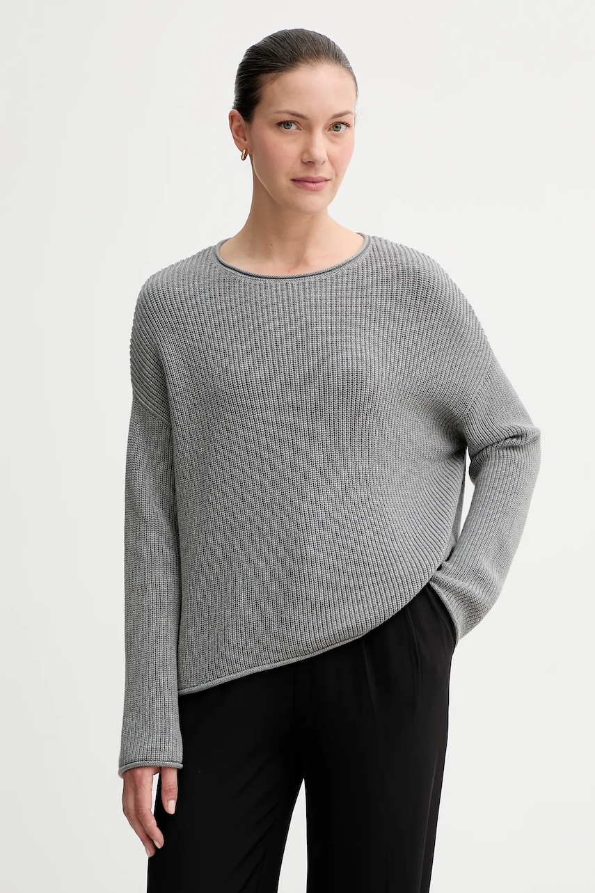 Βαμβακερό πουλόβερ Marc O'Polo χρώμα: γκρι, 508605960171