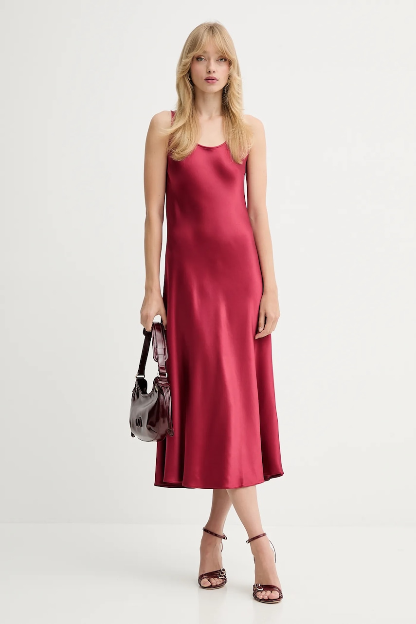 Φόρεμα Marella Emme by Marella χρώμα: μπορντό, 2525226021200