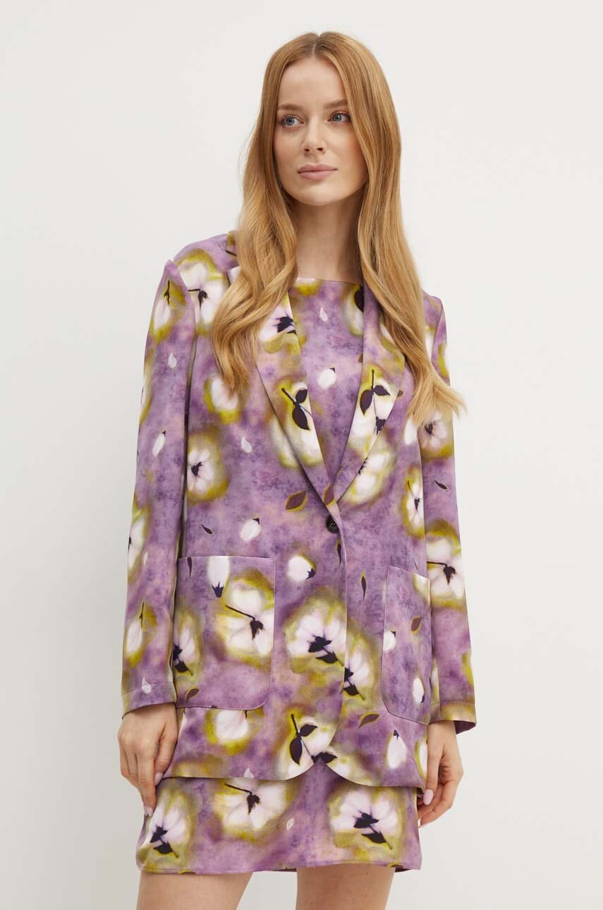 Σακάκι MAX&Co. χρώμα: μοβ, 2426046031200